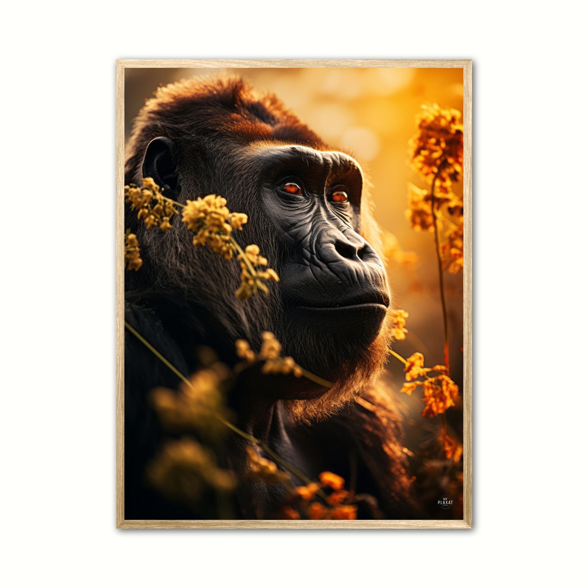 Plakat med Gorilla Plakat 4 30 x 40 cm