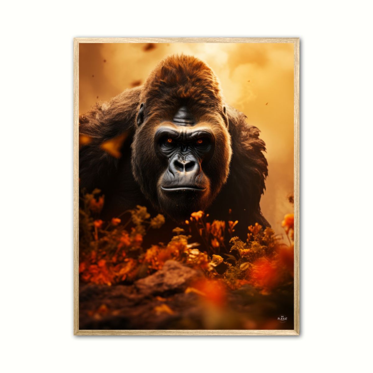 Plakat med Gorilla Plakat 8 50 x 70 cm (B2)