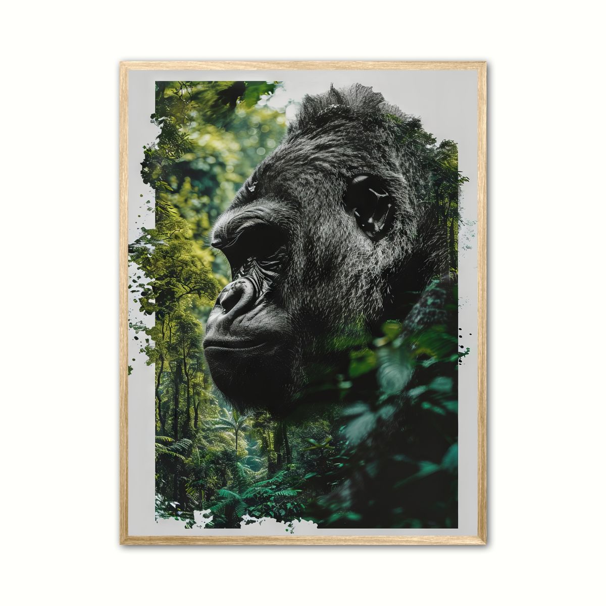 Plakat med Gorilla Plakat 19 30 x 40 cm