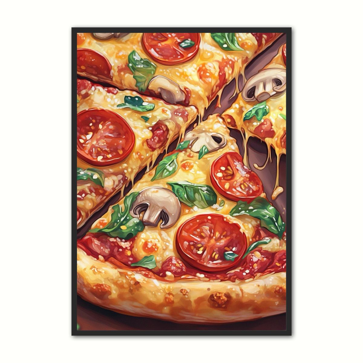 Plakat med Pizza Plakat 2 21 x 29,7 cm (A4)