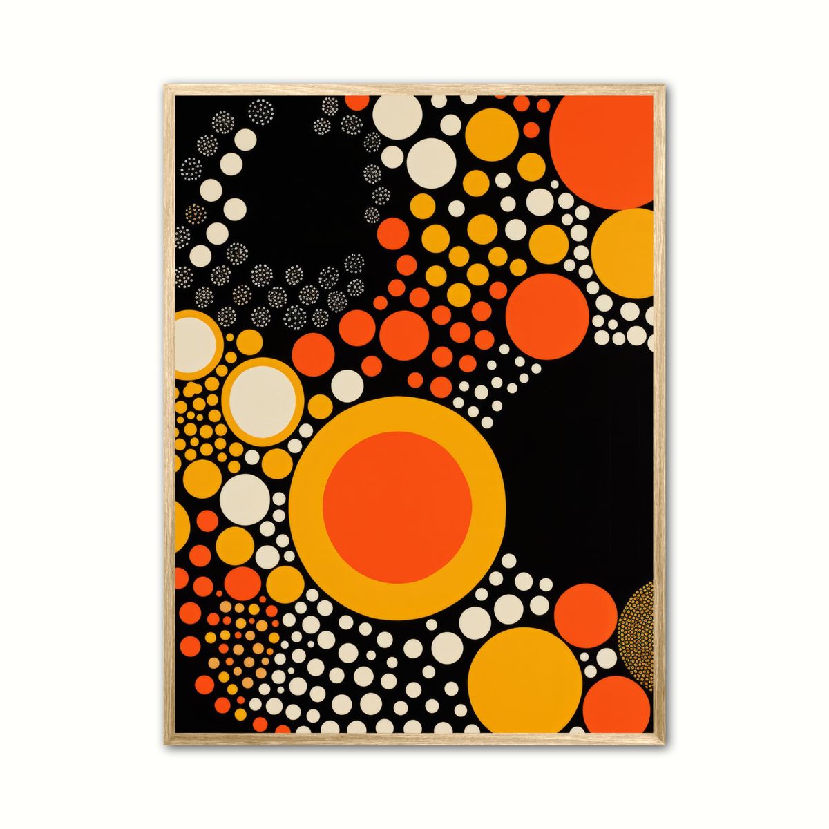 Retro Dots Delight plakat 30 x 40 cm