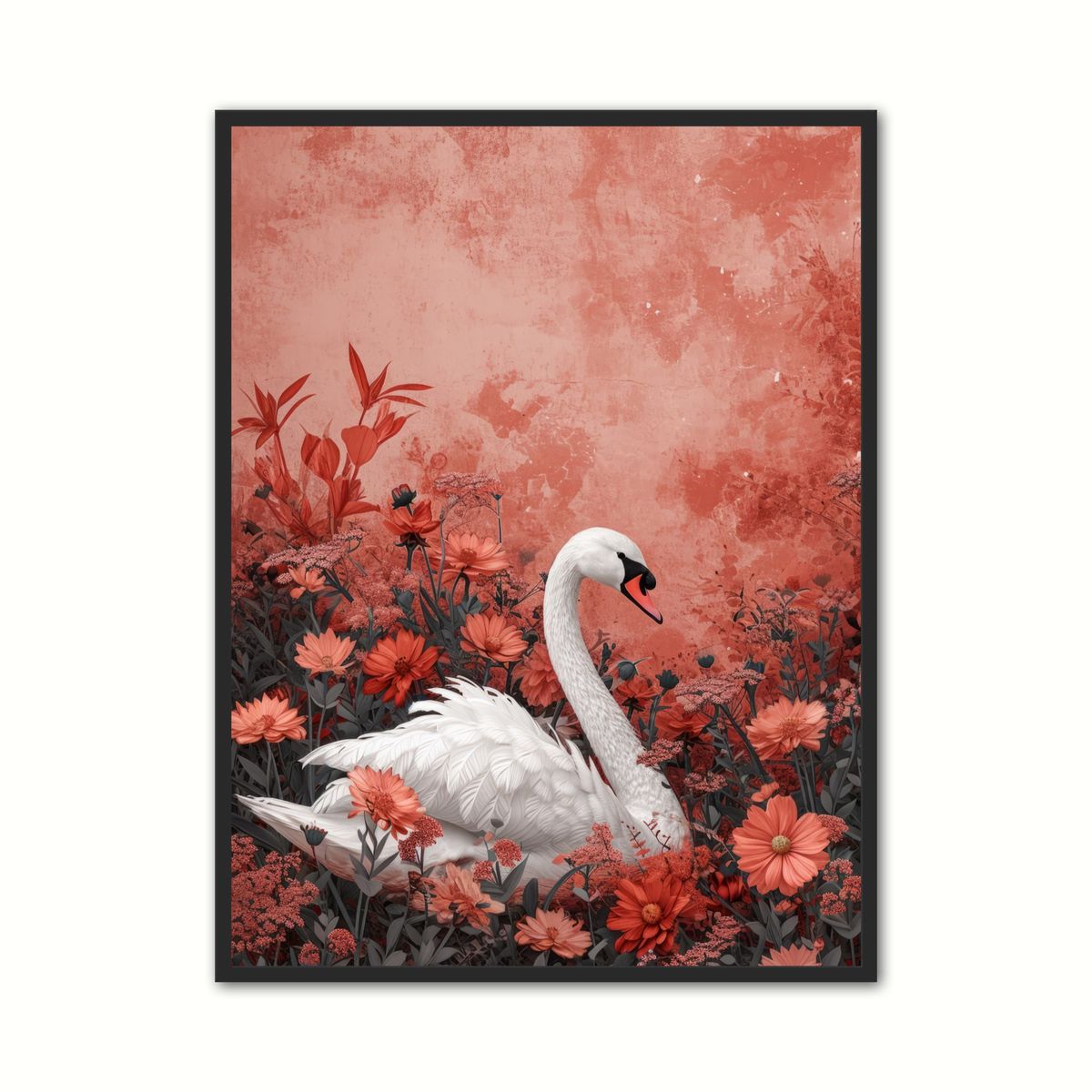 Plakat med Svane Plakat 17 - Flora 50 x 70 cm (B2)