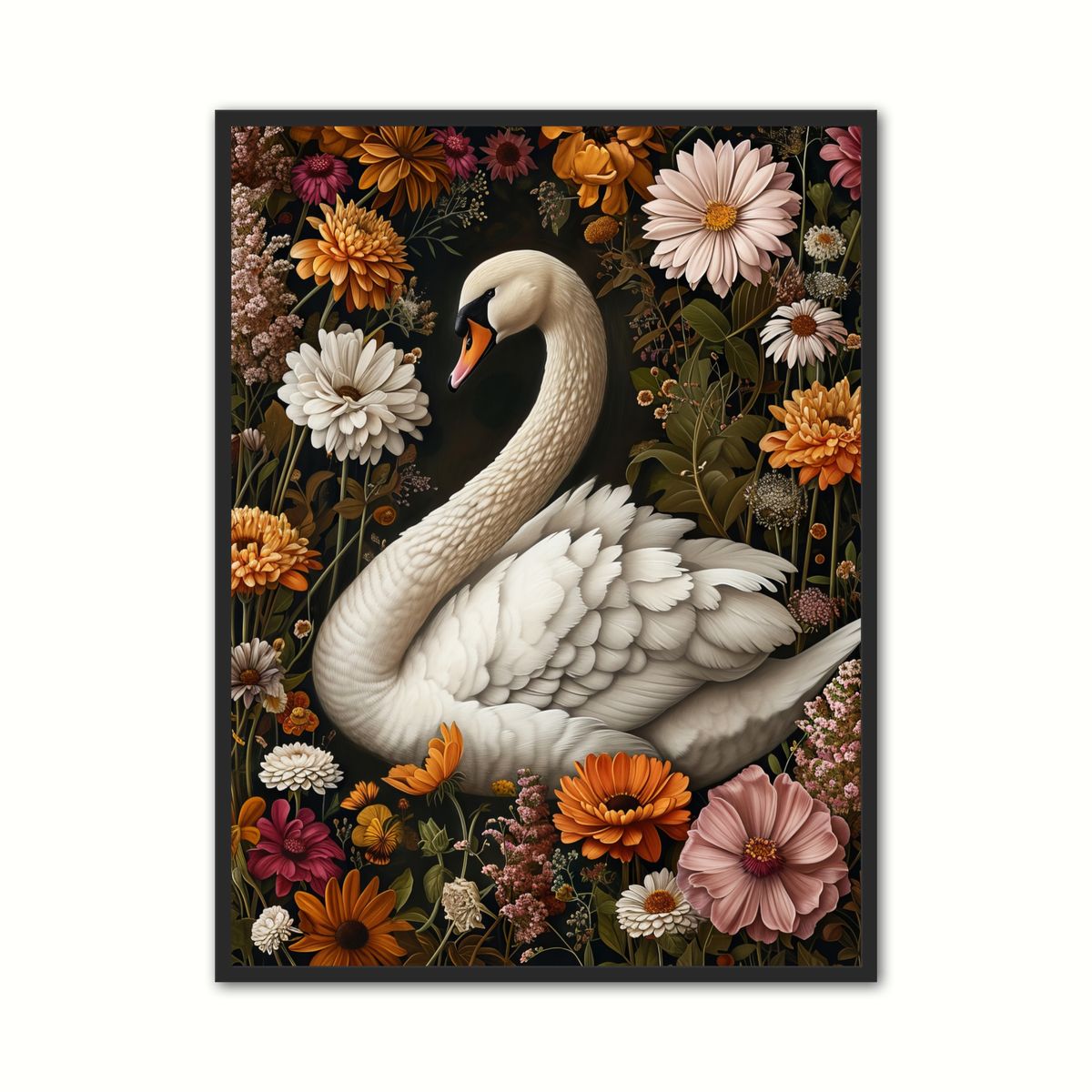 Plakat med Svane Plakat 16 - Flora 50 x 70 cm (B2)