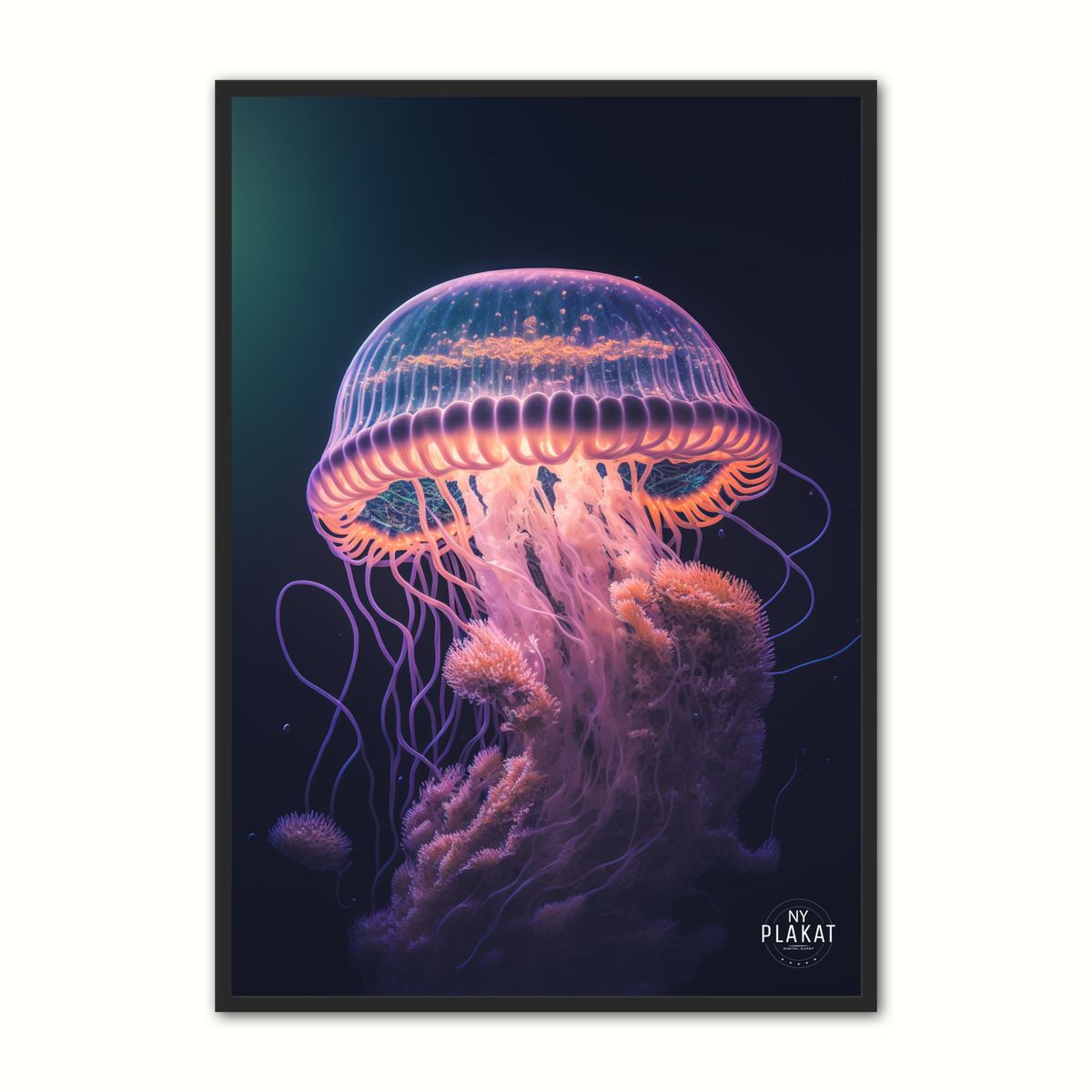 Jellyfish plakat No. 1 30 x 40 cm