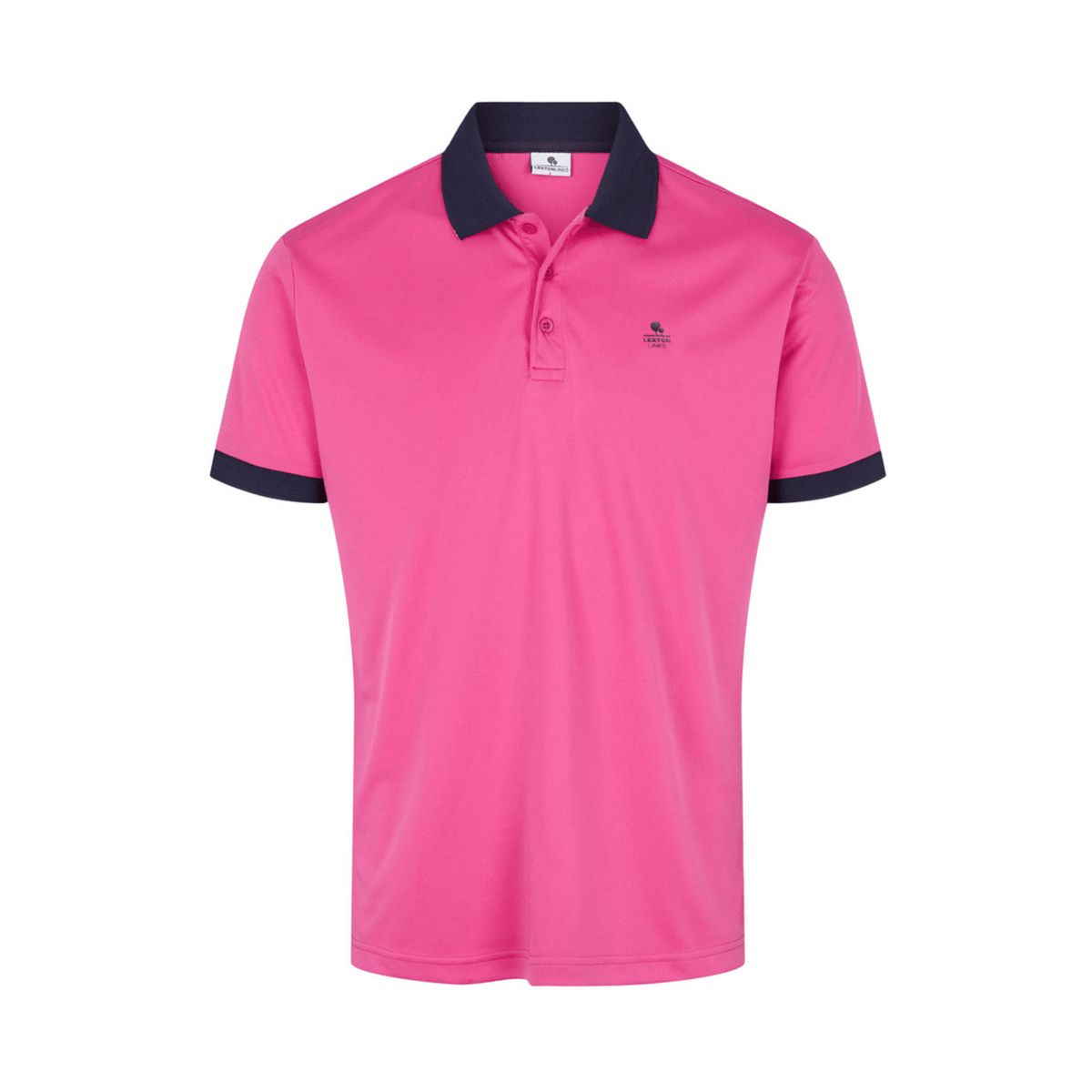 Huxley Polo Pink/navy 2XL