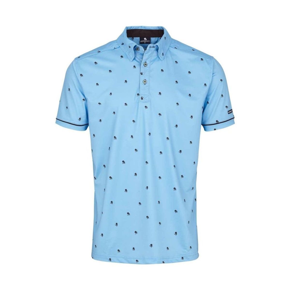 Carnaby Polo LightBlue-Navy XL