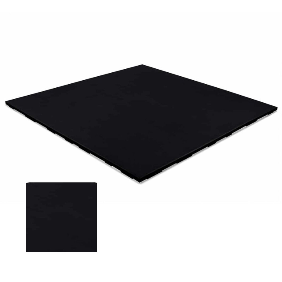 Connect tile - 20mm gulv - 100x100 cm. - - Sort