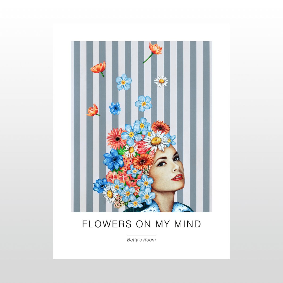 Kunstplakat "Flowers on my mind" 30 x 40 cm.