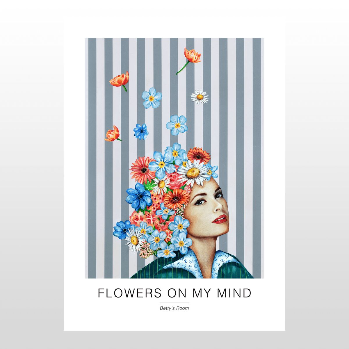 Kunstplakat "Flowers on my mind" A2