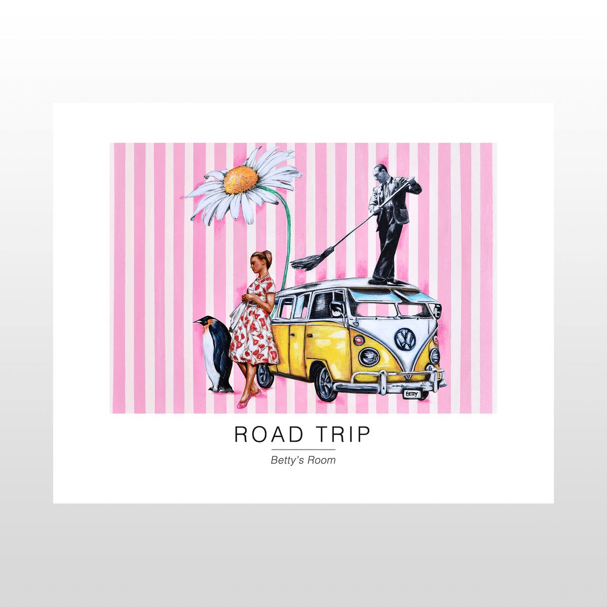 Kunstplakat "Road trip" 40 x 50 cm.