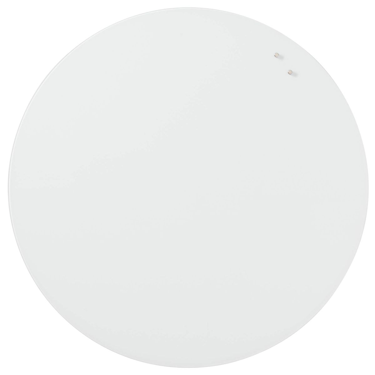 Cirkel 80 cm. PURE White Magnetisk glastavle