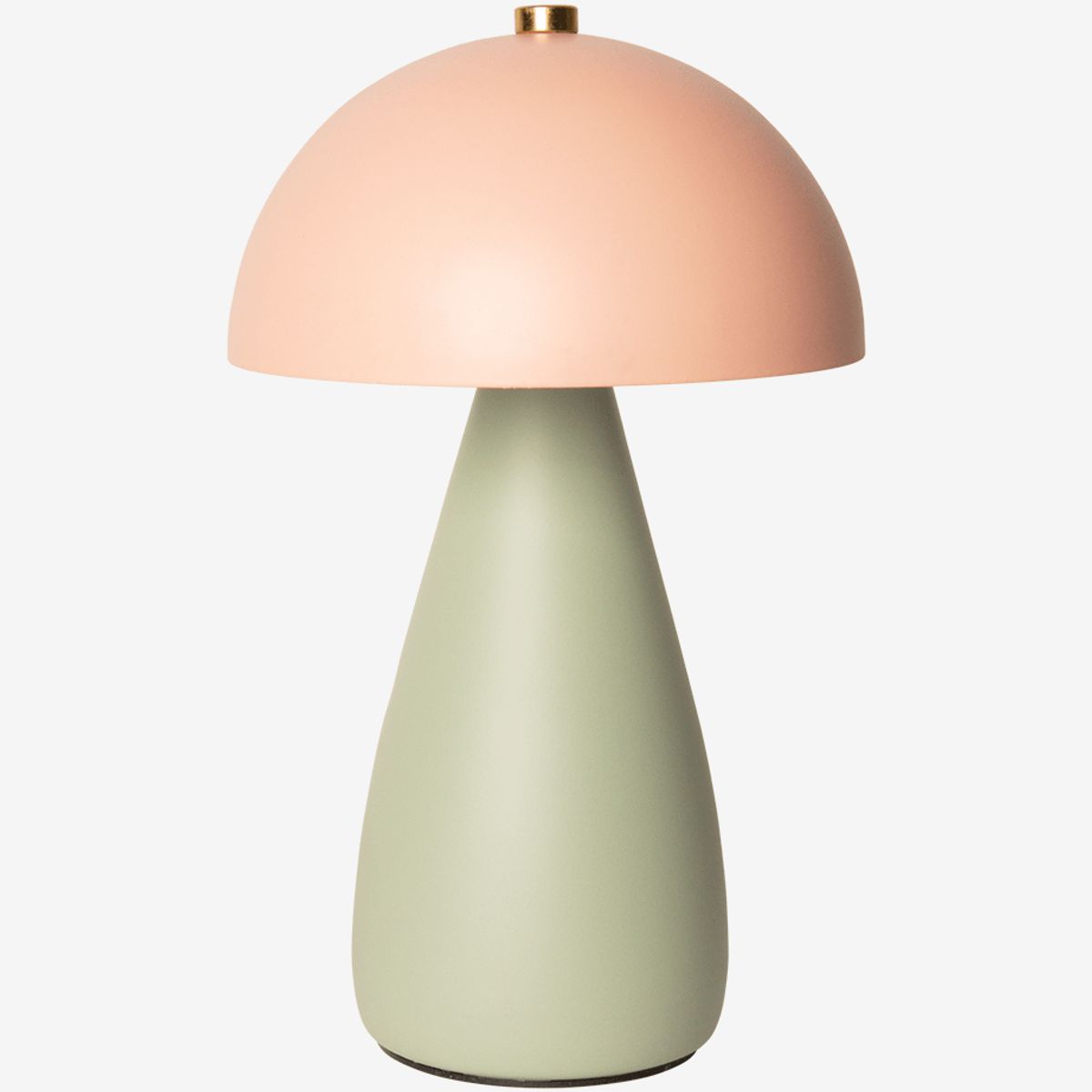 Mushroom LED lampe, Lysegrøn / pink