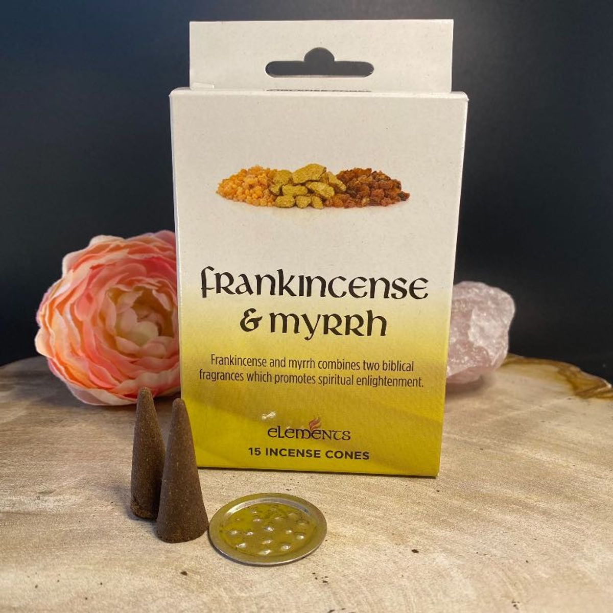 Elements Frankincense og myrrh cones 15stk