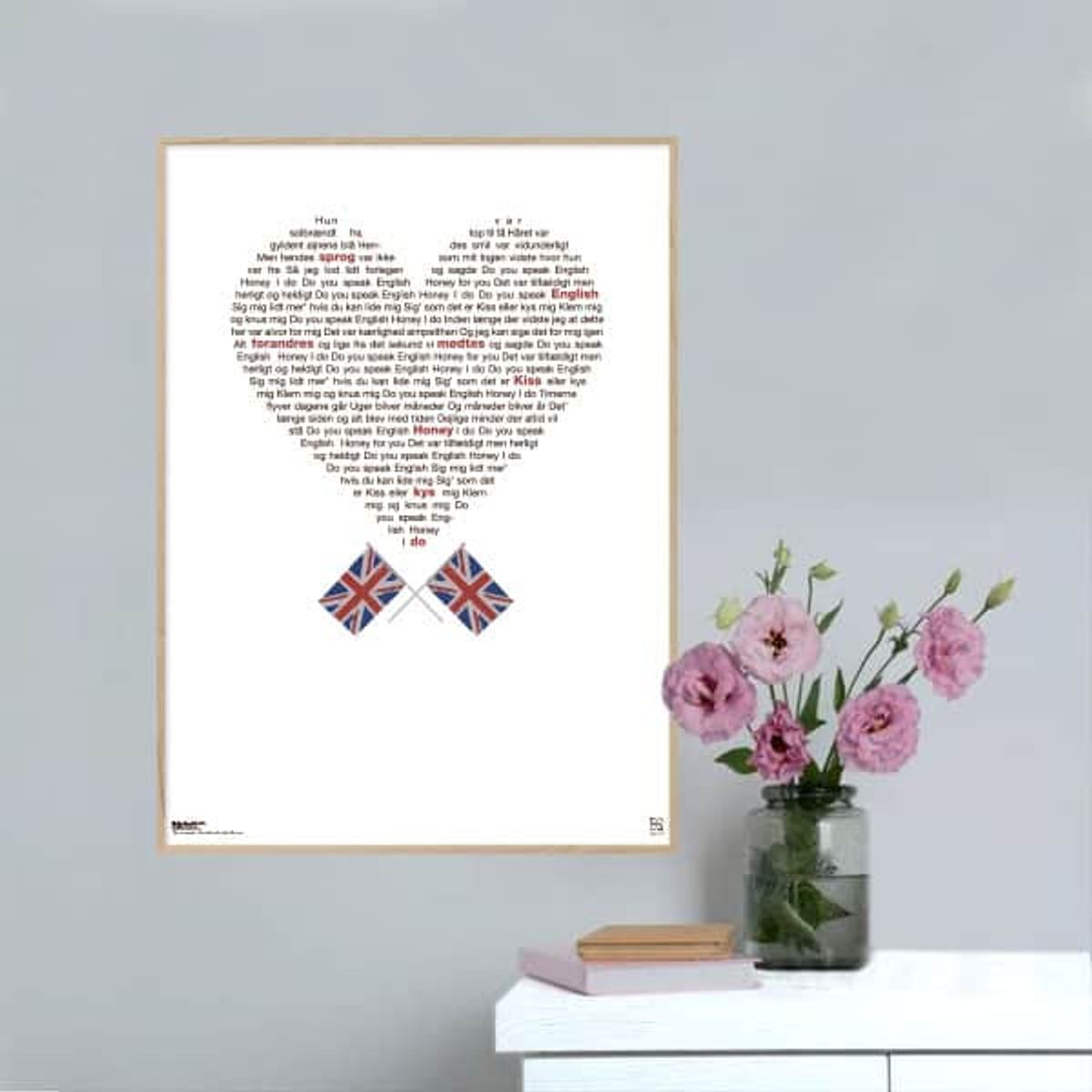 Do you speak English - Keld og Hilda plakat - 50 x 70 cm / XL / lodret