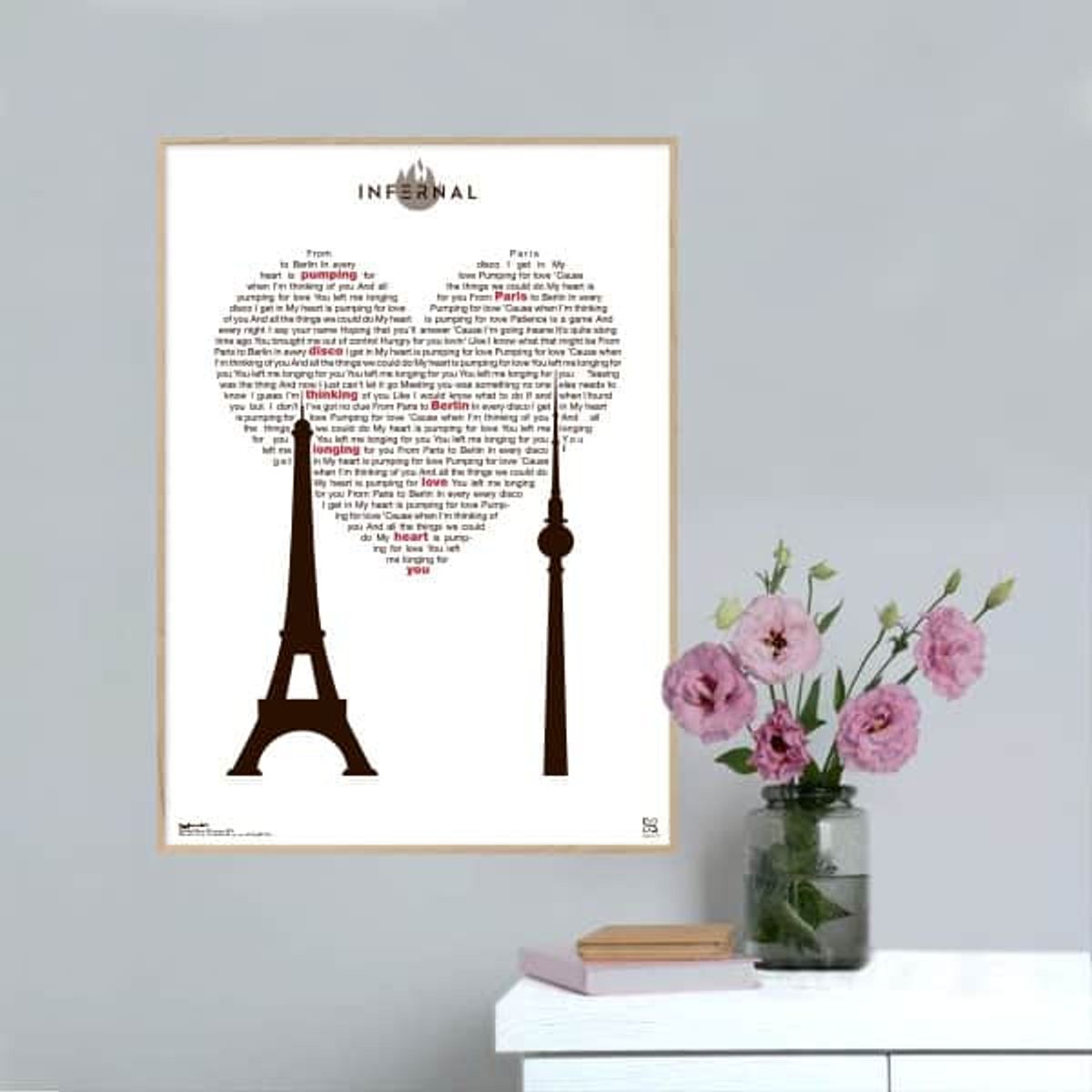 From Paris to Berlin - Infernal - Songshape plakat - 21 x 30 cm / Small / lodret