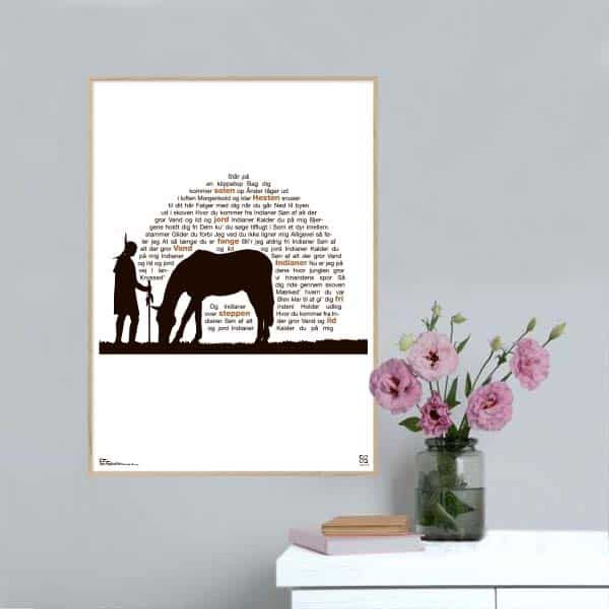 Indianer - Tøsedrengene - Songshape plakat - 50 x 70 cm / XL / lodret