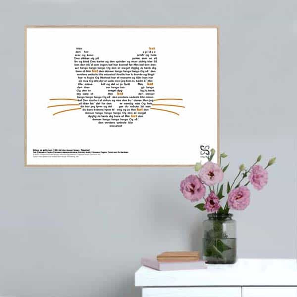 Min kat den danser tango børneplakat - 70 x 50 cm / XL / vandret