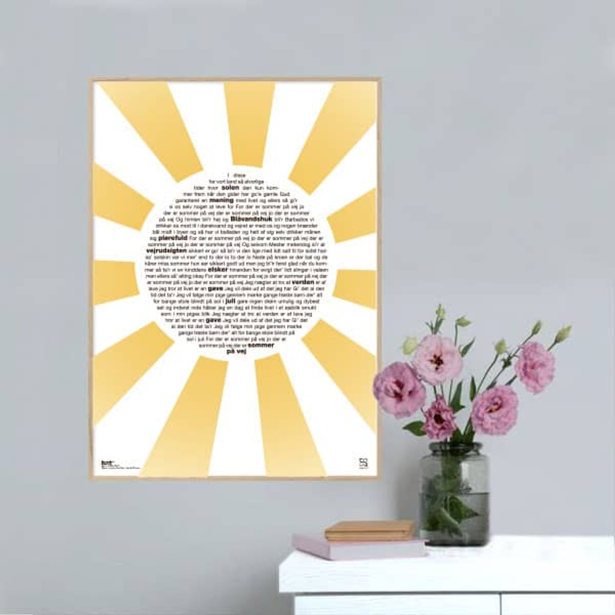 Sommer på vej - Michael Falch - Songshape plakat - 50 x 70 cm / XL / lodret