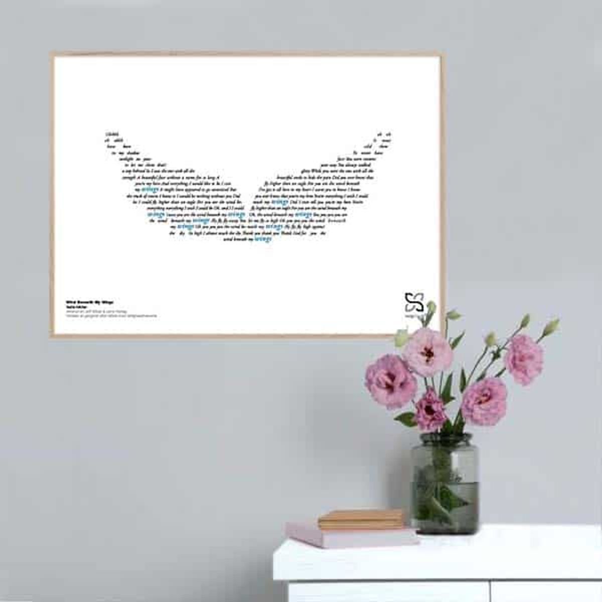 Wind Beneath My Wings - Bette Midler poster - 42 x 30 cm / Medium / vandret