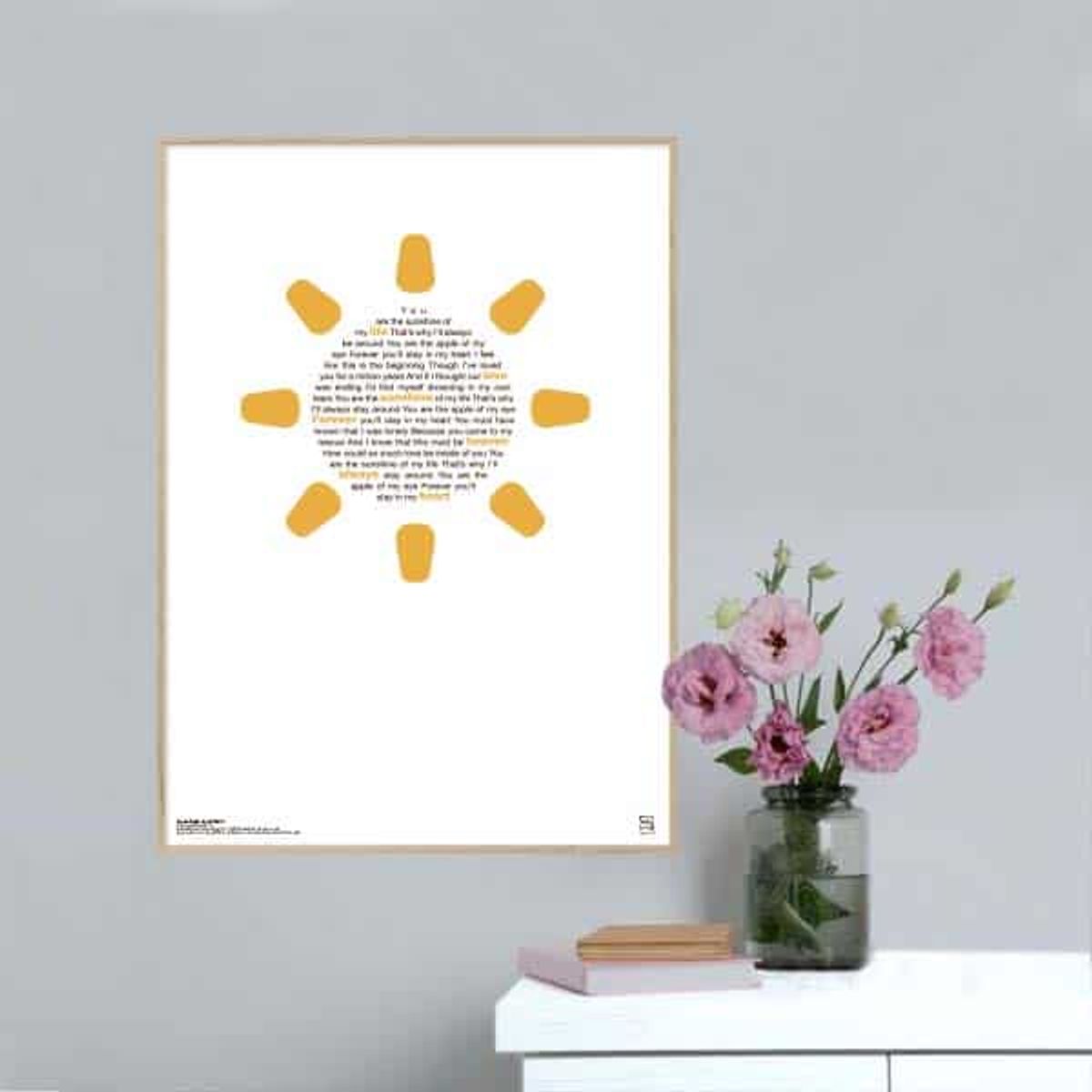 You Are the Sunshine of My Life - Stevie Wonder plakat - 15 x 21 cm / XS / lodret