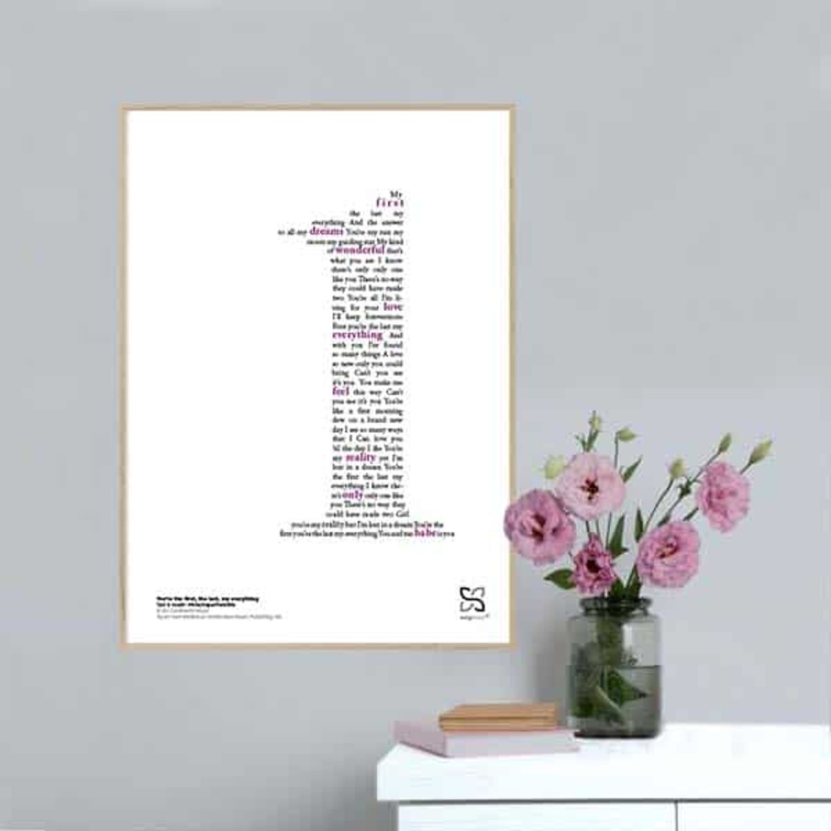 You're the First, the Last, My Everything poster - 30 x 42 cm / Medium / lodret