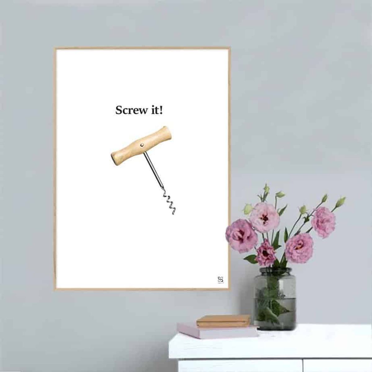 Screw it! plakat - 15 x 21 cm / XS / lodret