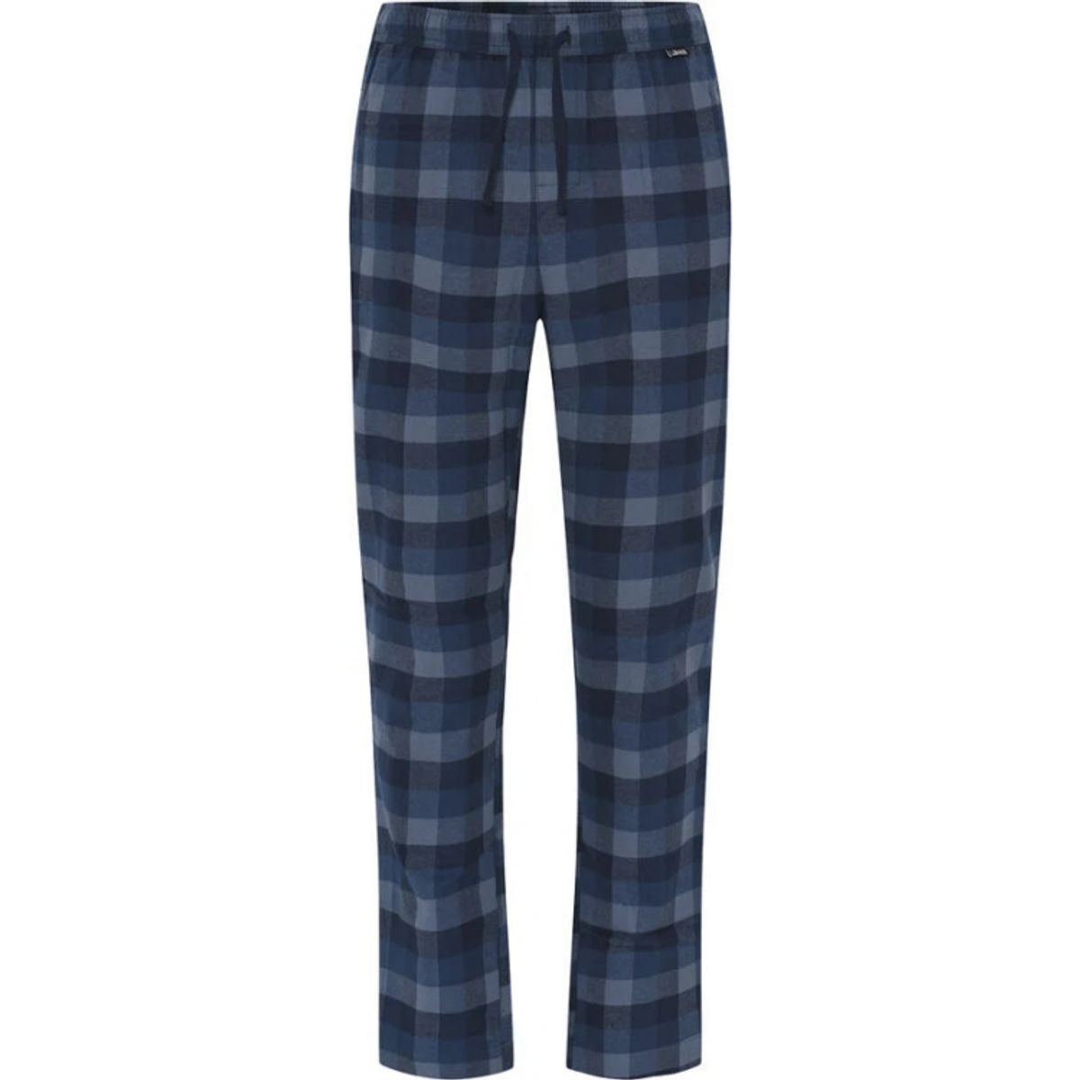 JBS pyjamasbukser flannel i blåternet til herre.