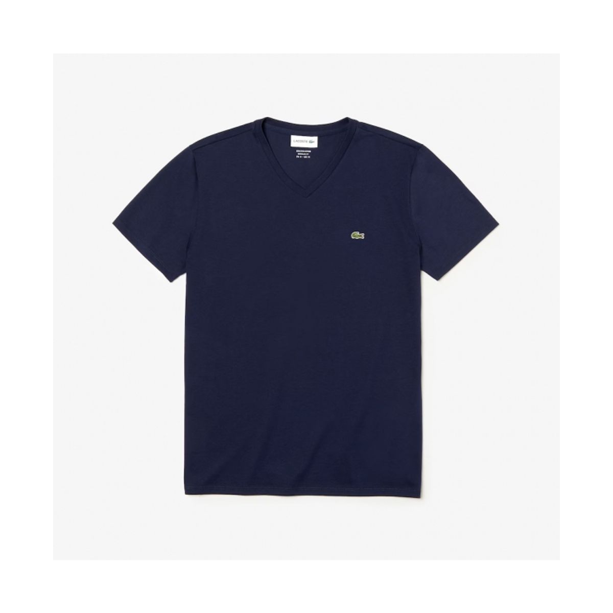 Lacoste Klassisk V-hals T-shirt i Navy til Herre (Regular Fit)