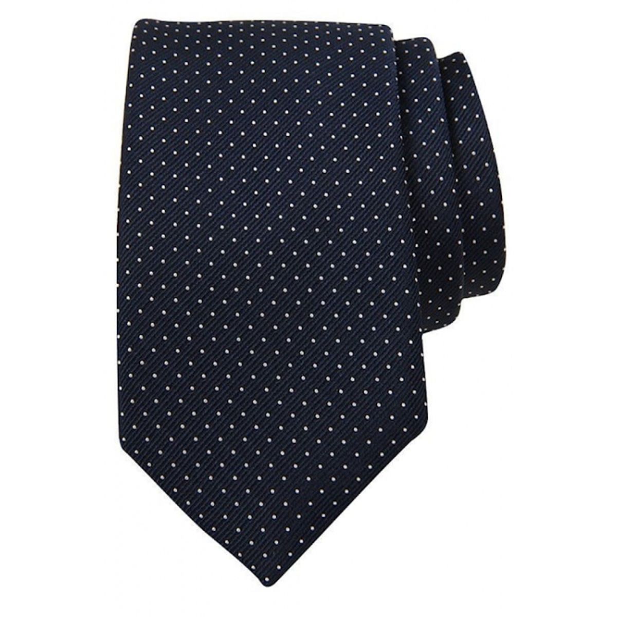 Connexion Tie slips 7cm i navy m. hvide prikker til herre