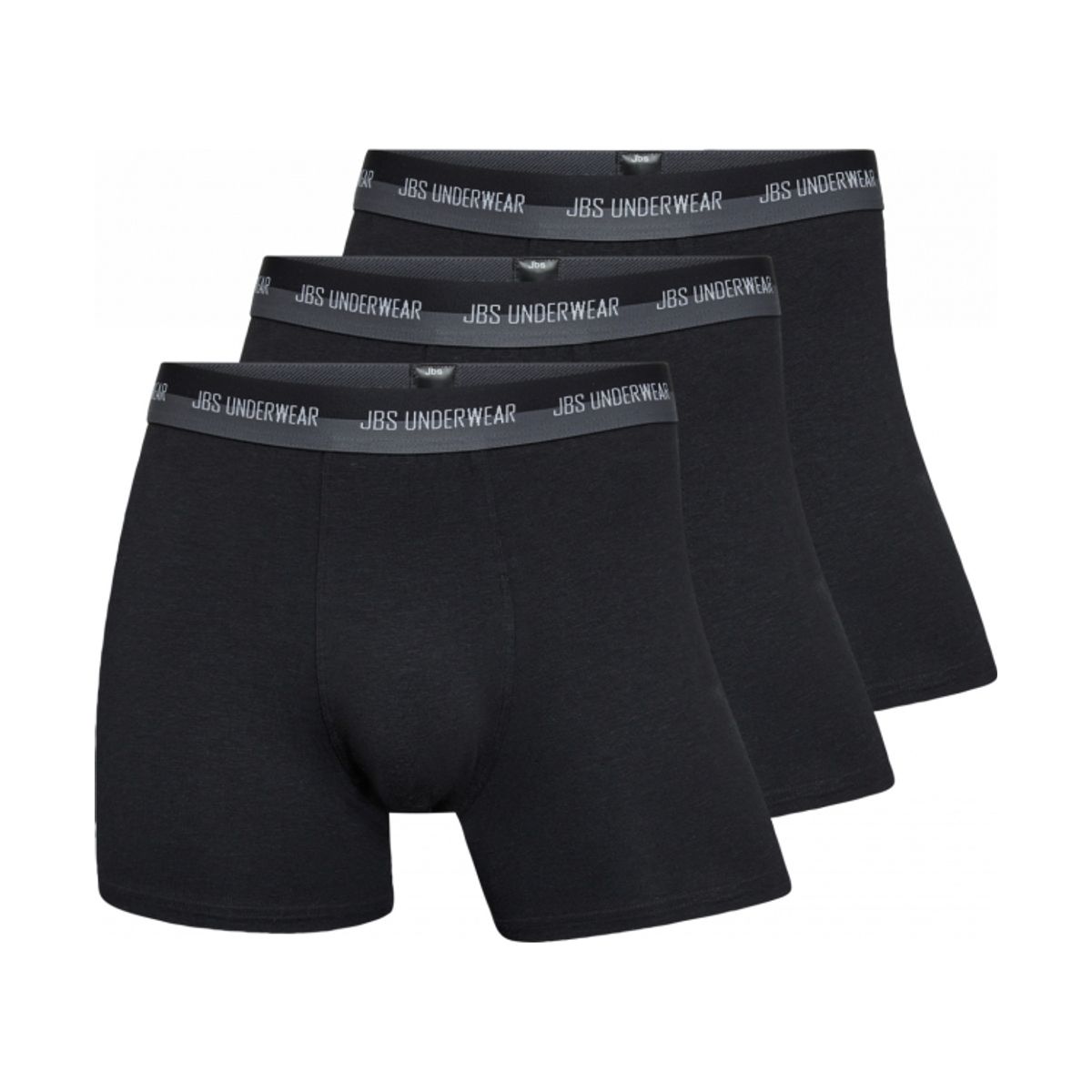 JBS 3-pack Hemp boxershorts i sort til herre