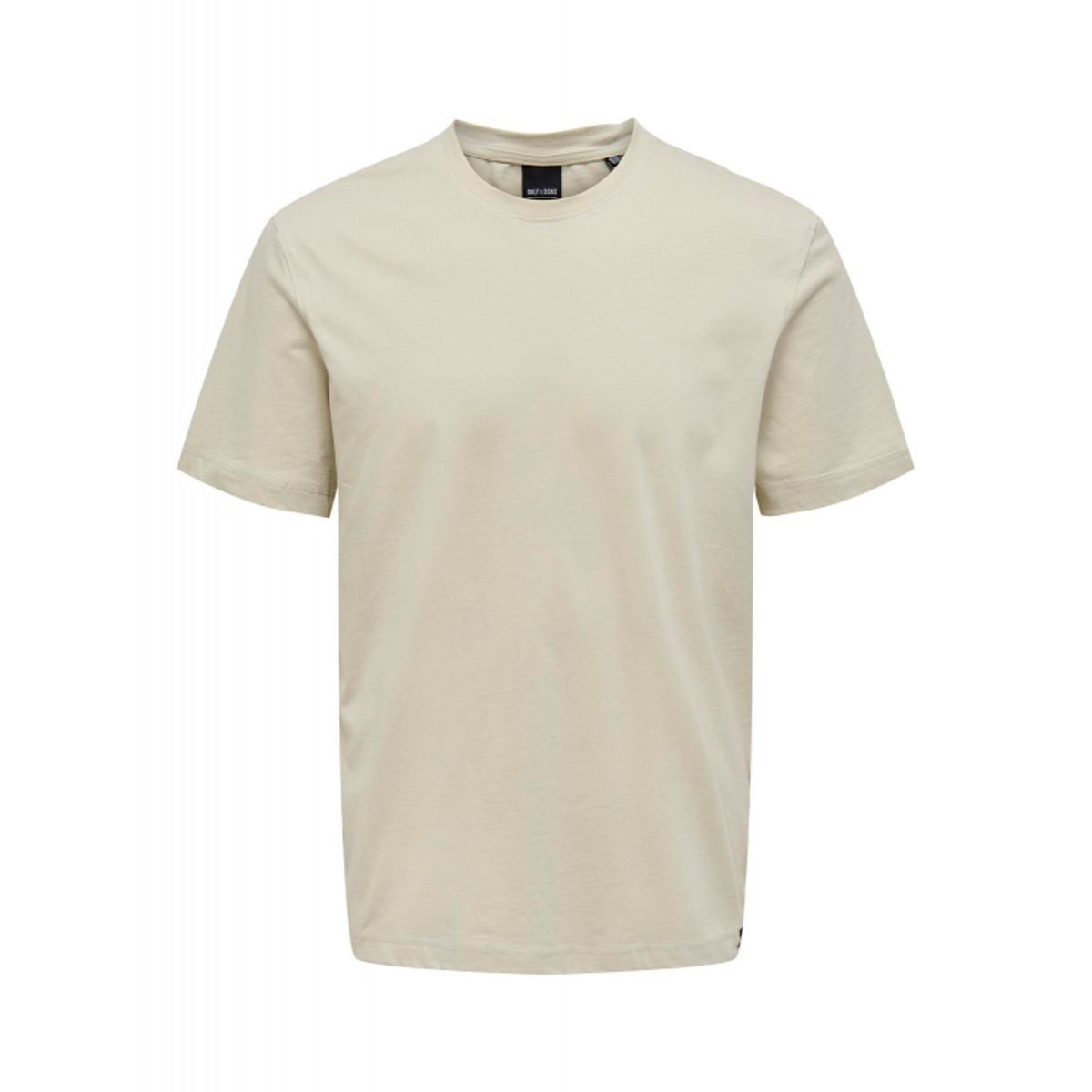 ONLY & SONS t-shirt i beige til herre | Regular fit |