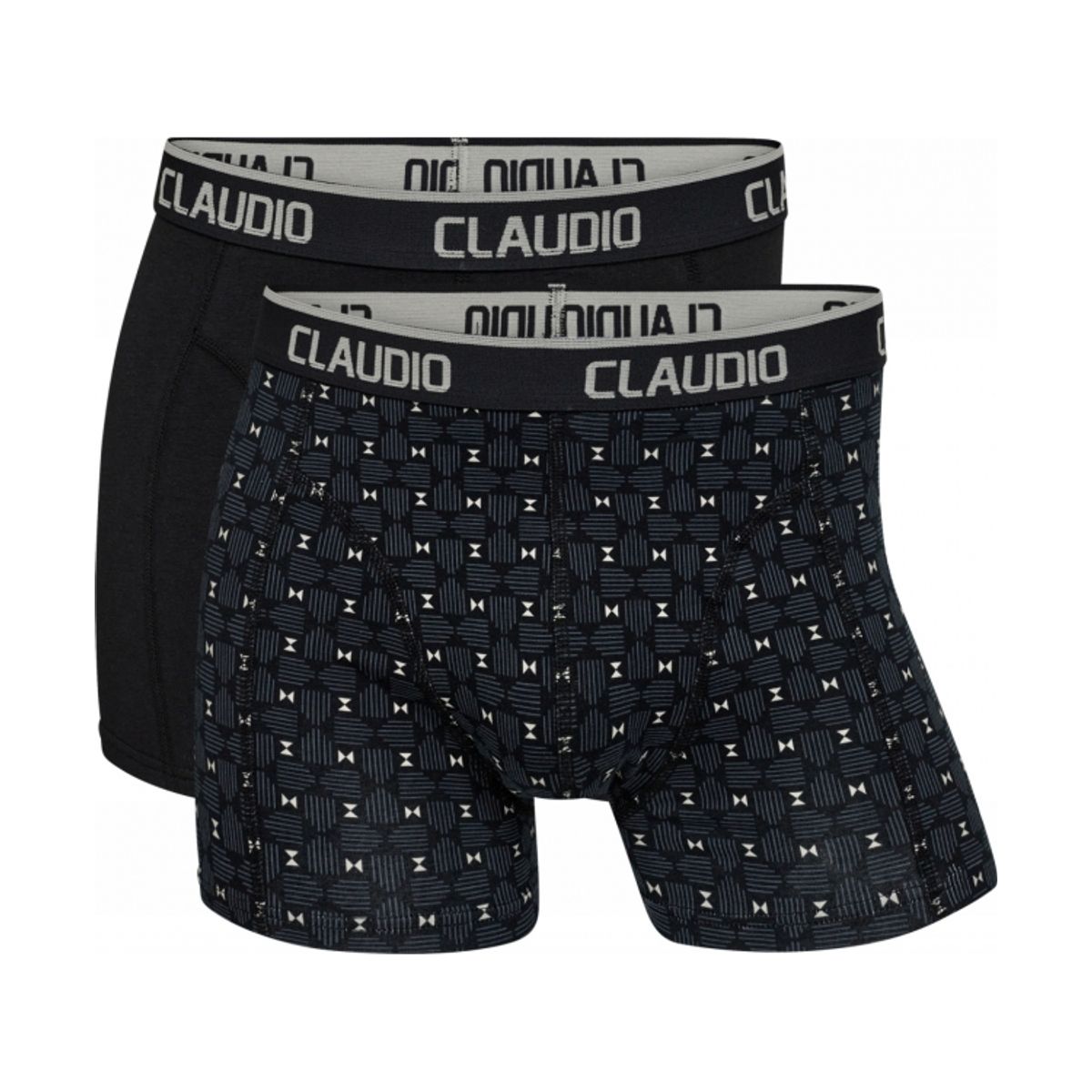 Claudio 2pak underbukser/trunks i sort til herre