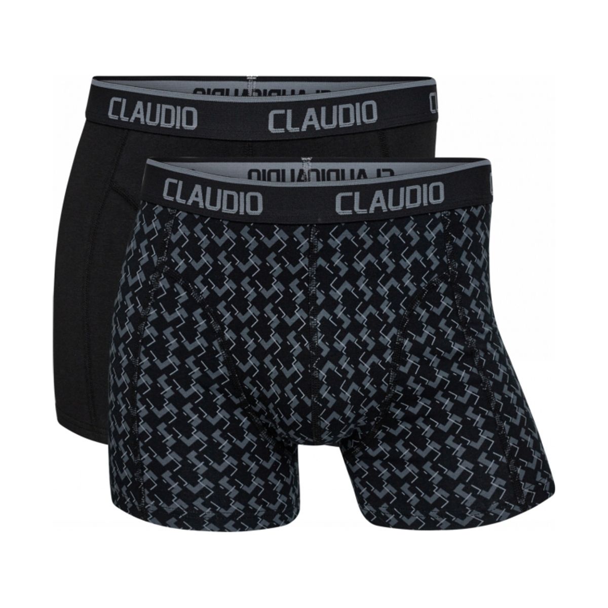 Claudio 2pak underbukser/trunks i sort til herre