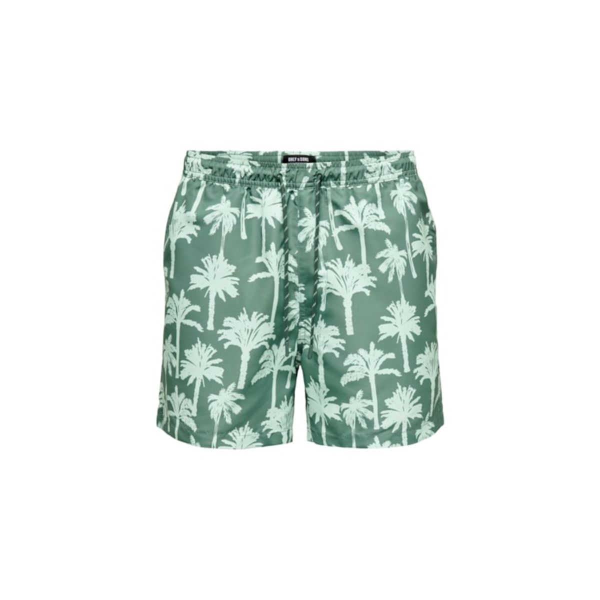 ONLY & SONS Badeshorts i dark forrest til herre