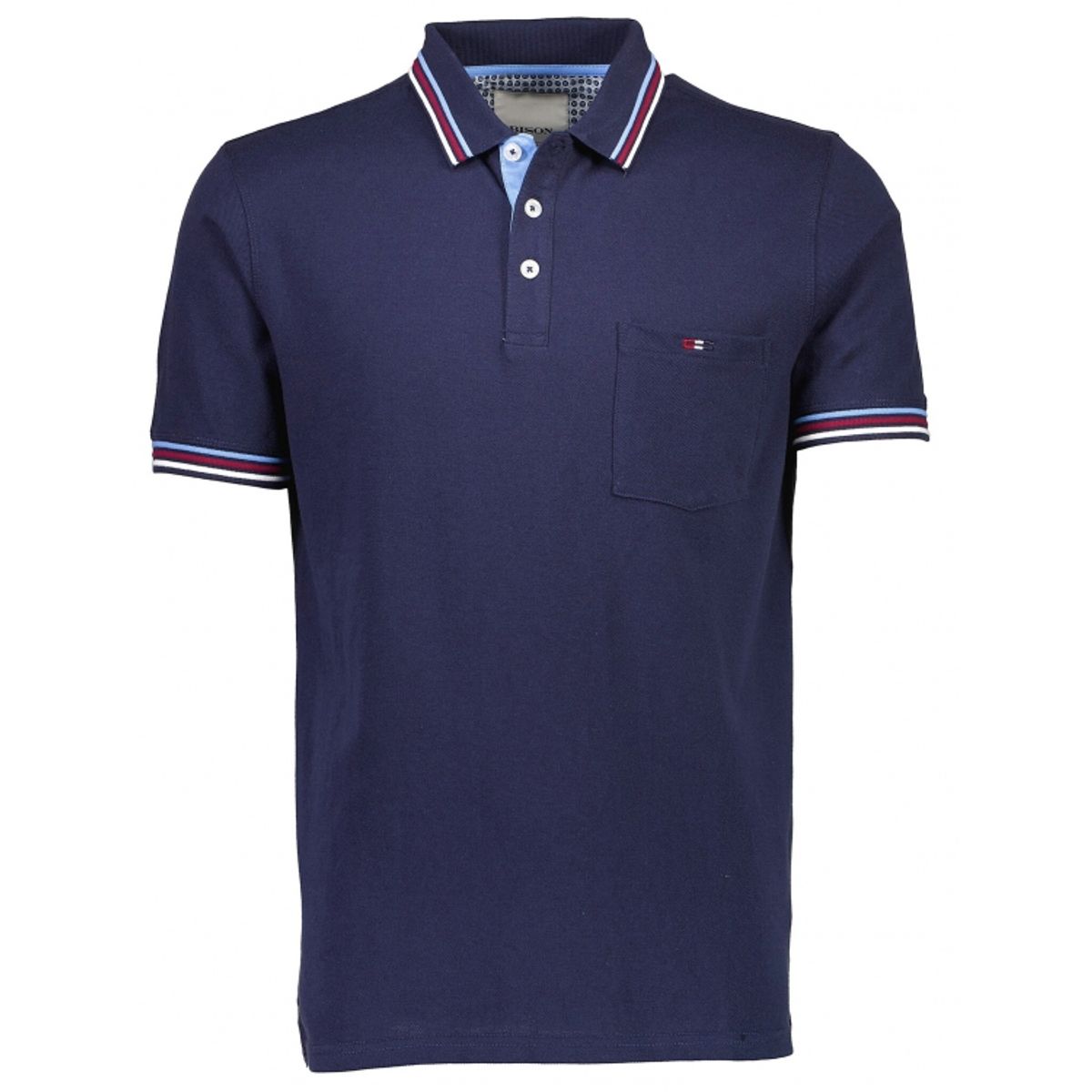 Bison polo i Navy til herre | Regular fit |