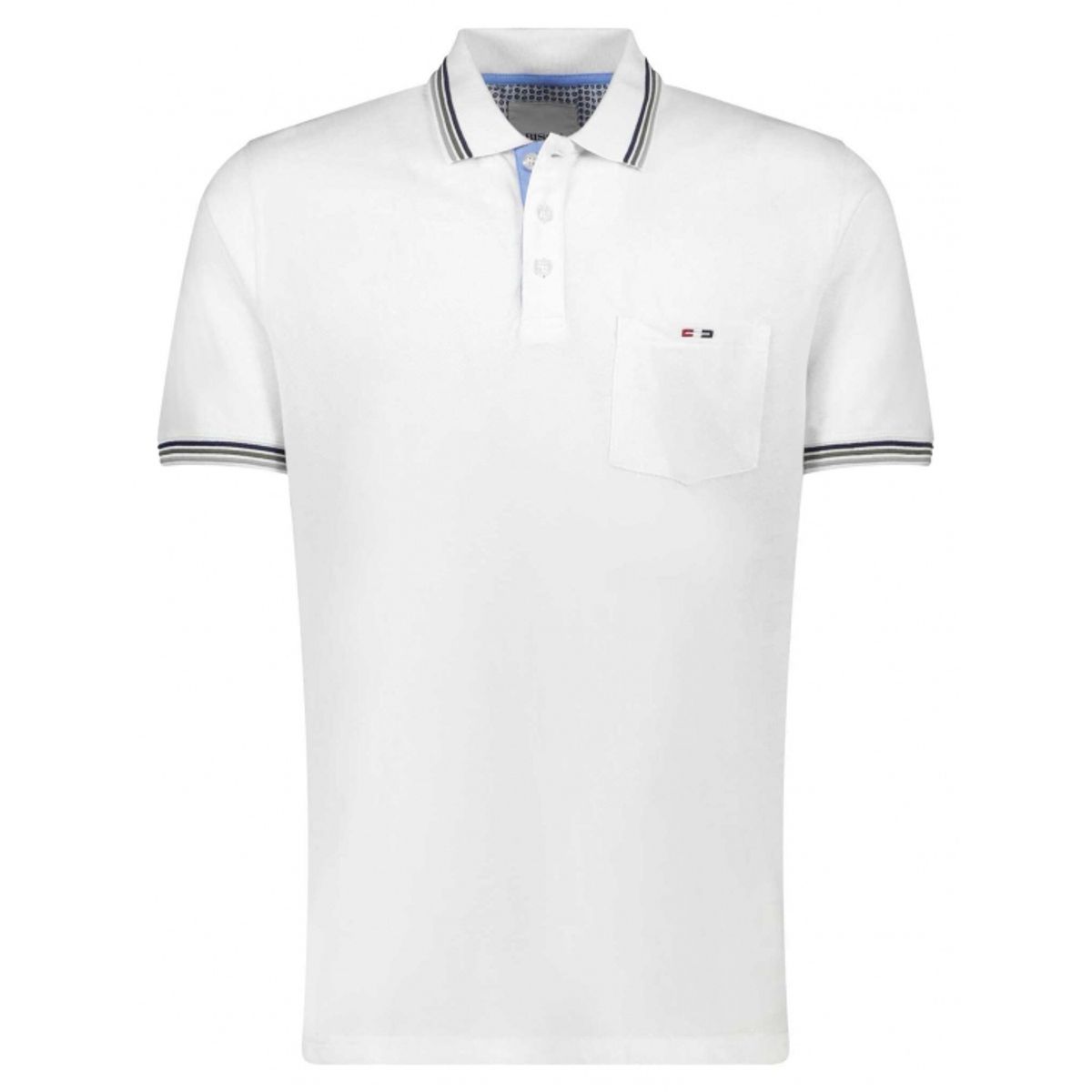 Bison polo i hvid til herre | Regular fit |