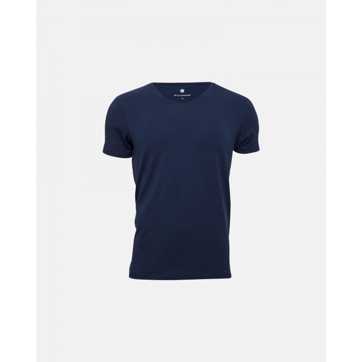 JBS Of Denmark V-hals T-shirt i økologisk bomuld i navy til herre