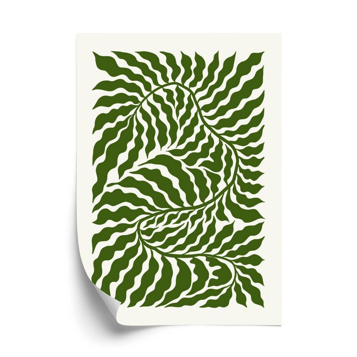 Plakat - Botanisk komposition minimalistisk abstraktion