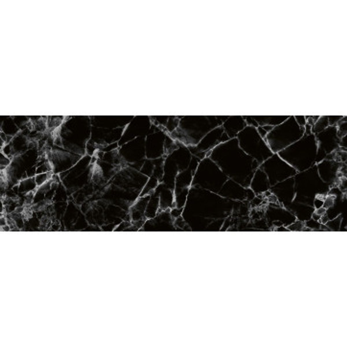 Stænkfolie til køkken - Black Marble Decorative Design