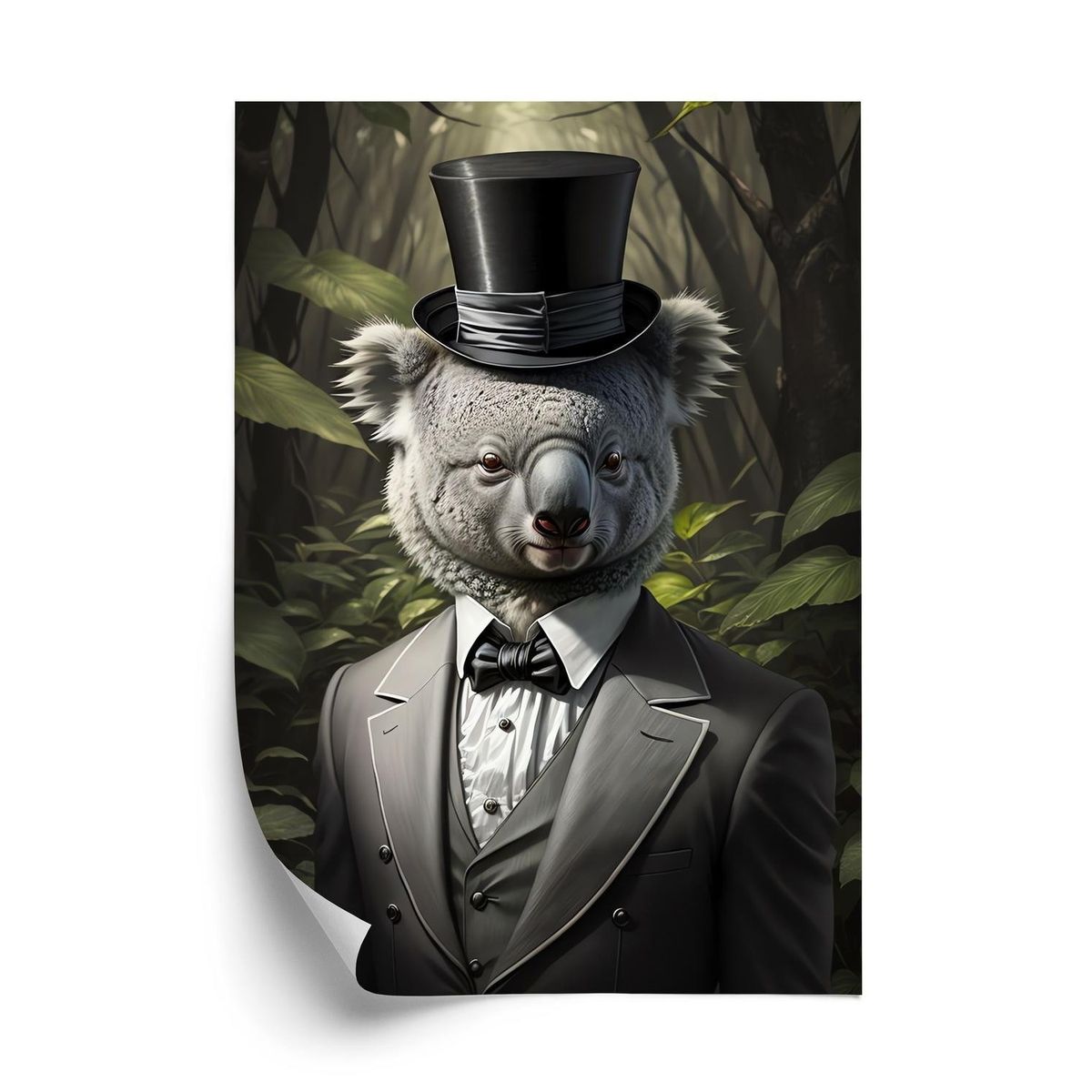 Plakat - Koala i jakkesæt