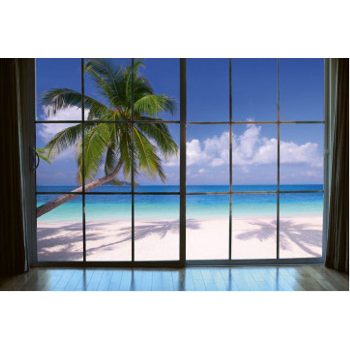 Fototapet - Beach Window View