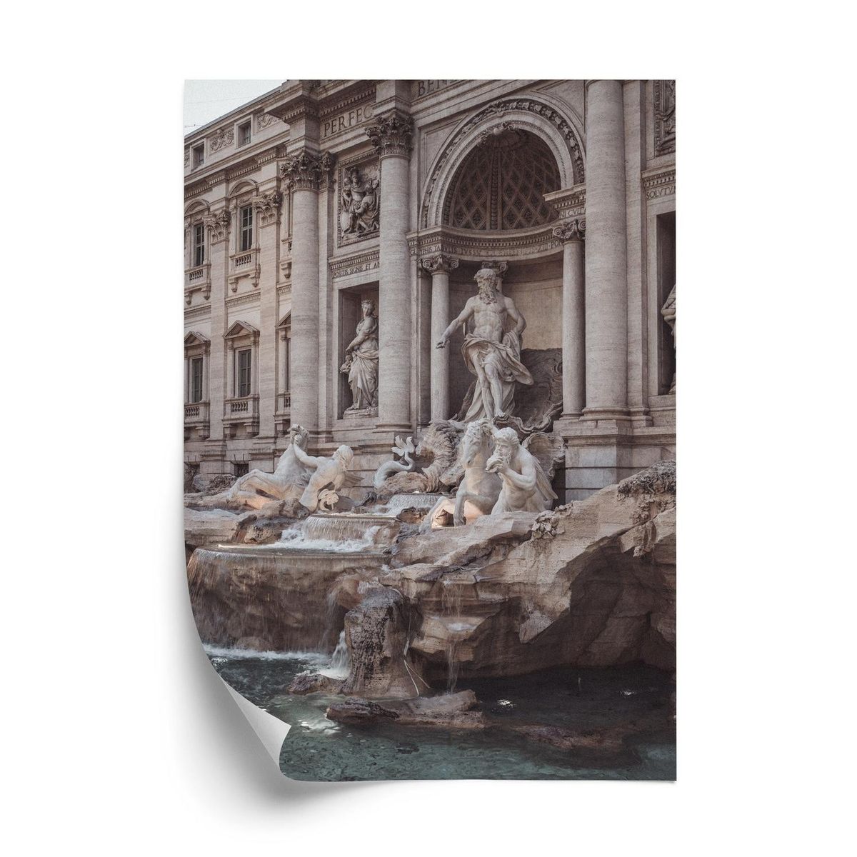 Plakat - Springvand i rione trevi rom