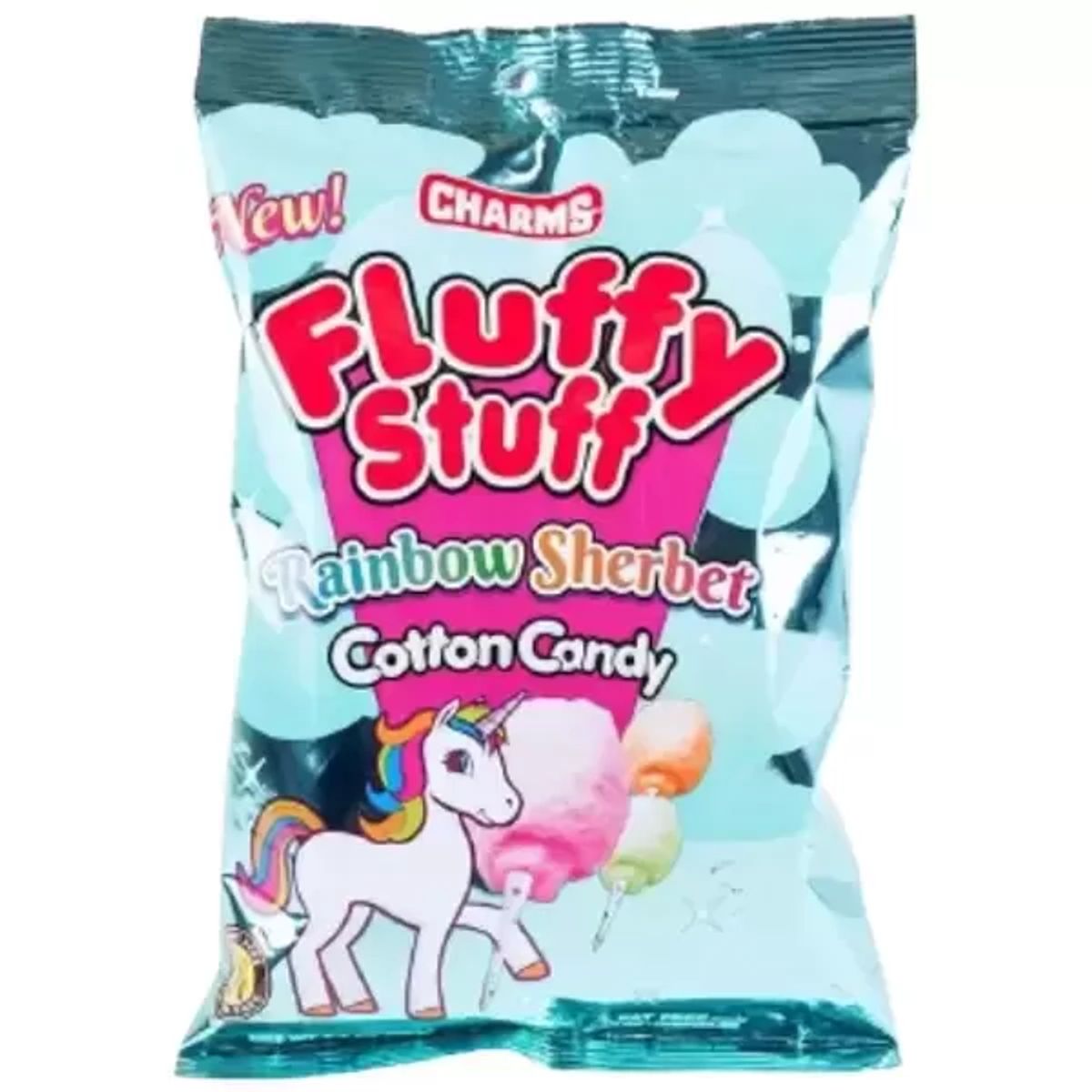 Charms Fluffy Stuff Rainbow Sherbet Cotton Candy