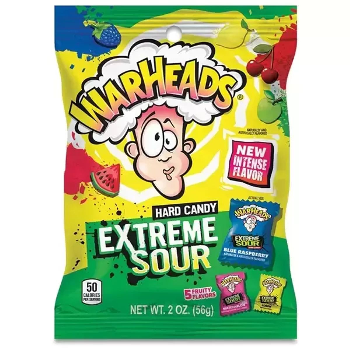 Warheads Extreme Sour Hard Candy Assorted Flavors