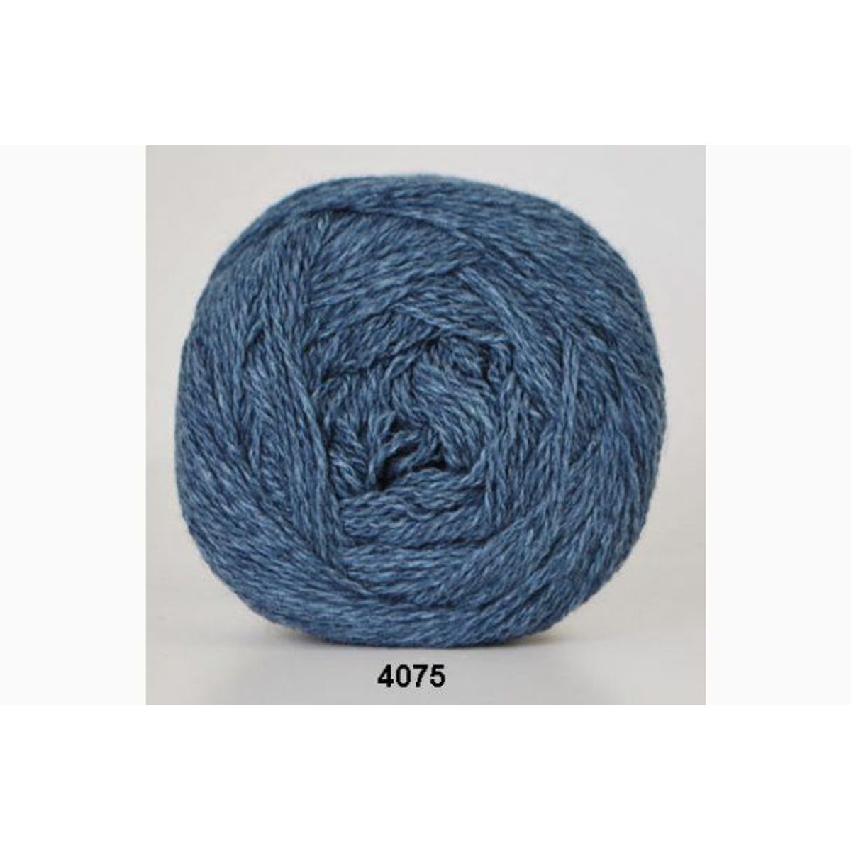 Organic 350 - wool cotton fra Hjertegarn i mange farver - Gots Certificeret - 4075 blå - 45% Bomuld, 55% Merinould