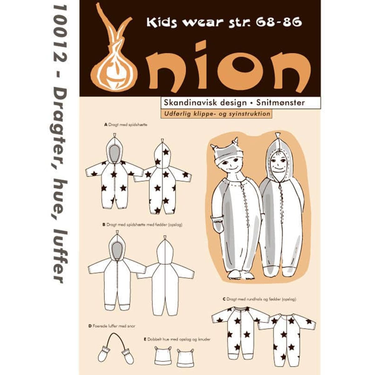 Dragter, hue, luffer, str. 68-86 - Onion kids wear 10012