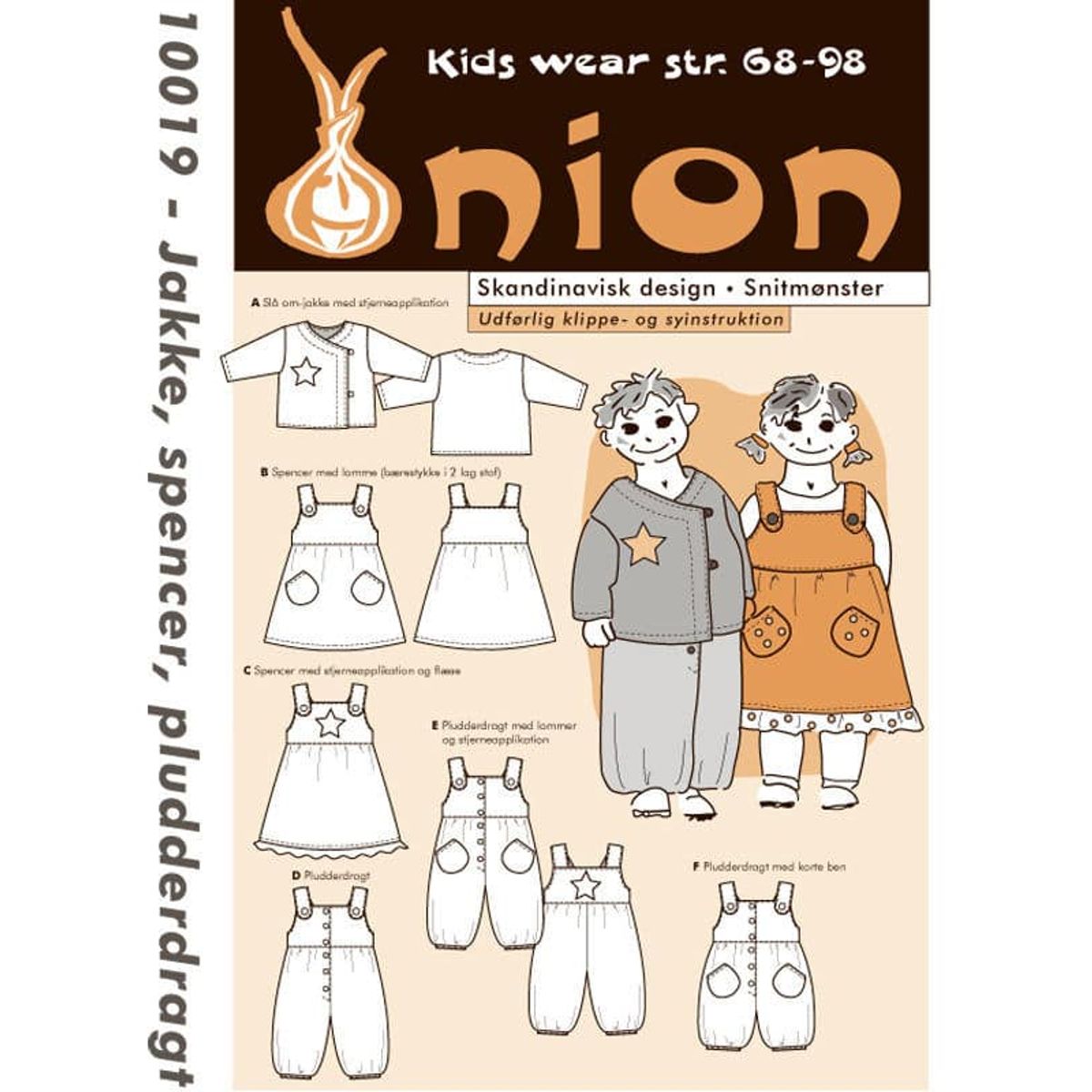 Jakke, spencer, pludderdragt, str. 68-98 - Onion kids wear 10019