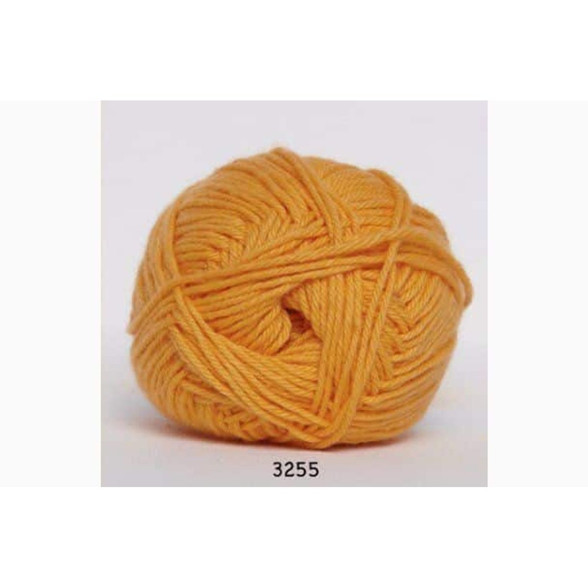 Cotton nr. 8 fra Hjertegarn i mange farver - 3255 orange - 100% Bomuld