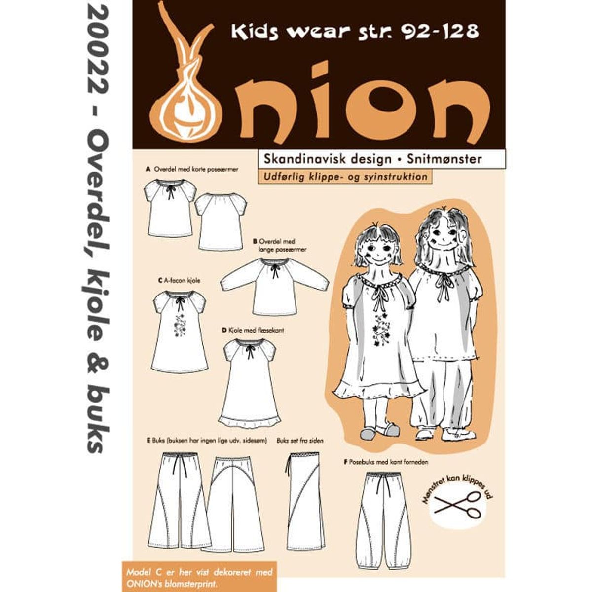 Overdel, kjole & buks, str. 92-128 - Onion kids wear 20022