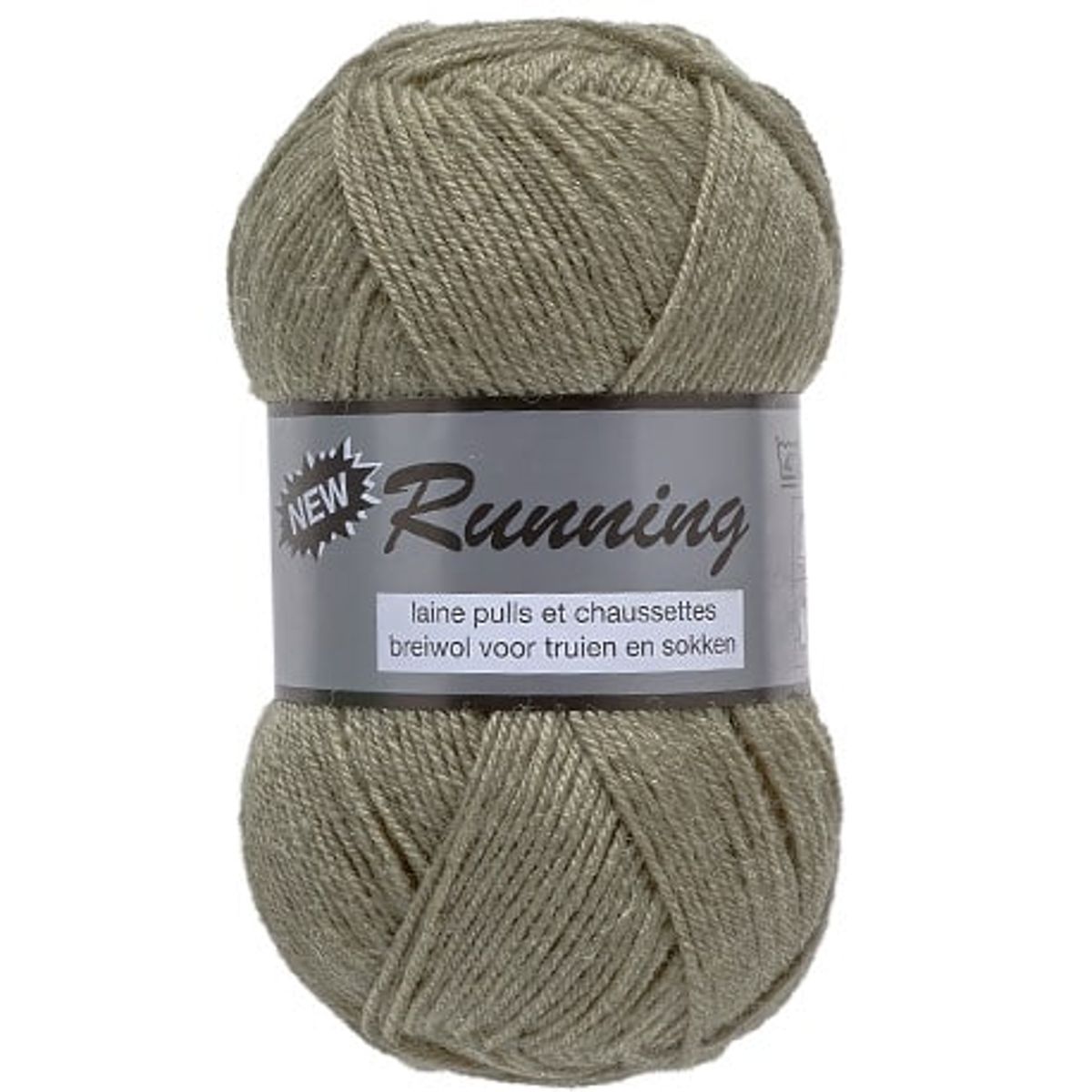 New Running fra Lammy Yarns i mange farver - Lys army - 25% Polyamid, 75% Uld